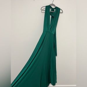 Emerald green (multi tie) dress